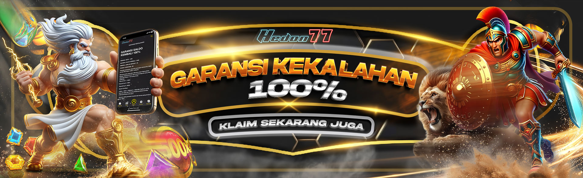 GARANSI KEKALAHAN 100%